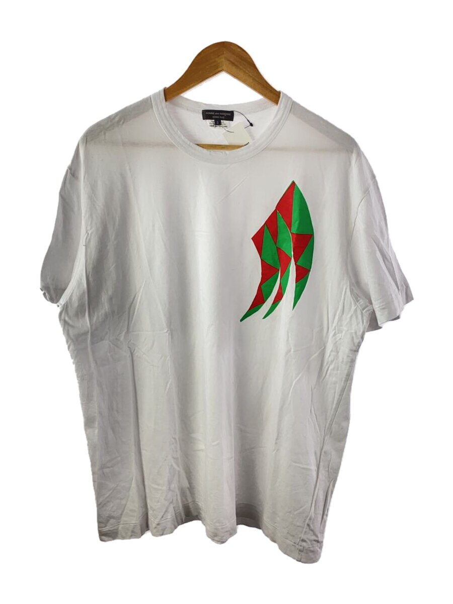 【中古】COMME des GARCONS HOMME PLUS◆プルオーバー/M/綿織物/WHT/総柄/PK-T007【メンズウェア】