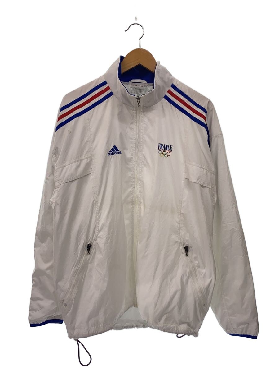 【中古】adidas◆ナイロン上衣/L/ナイロン/白いこと【メンズウェア】