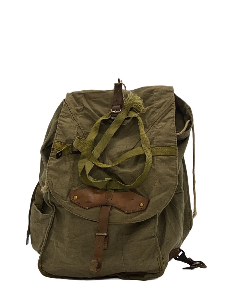 【中古】MILITARY◆背嚢/--/GRN/ルーマニア軍/うしろ側風呂敷き包み/牟礼軍事部隊【御徒面子】