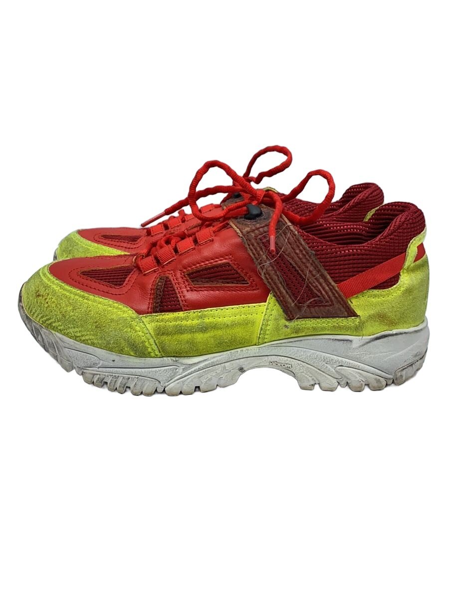 【中古】Maison Margiela◆セキュリティーダーティー/トリートメント加工/ローカットスニーカー/41/RED【シューズ】｜2ｎｄ STREET 店