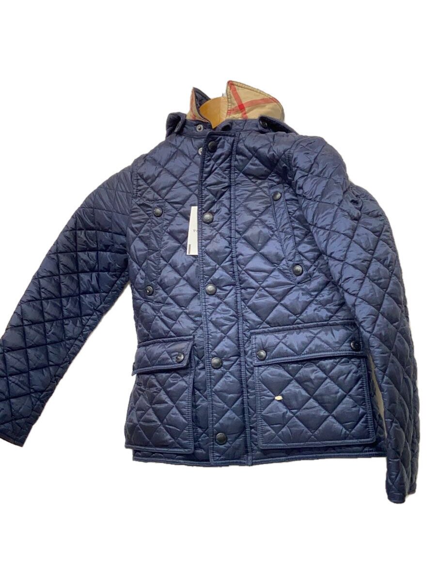 【中古】BURBERRY CHILDREN◆厚地の外套/120珊/綿織物/NVY【キッズ】