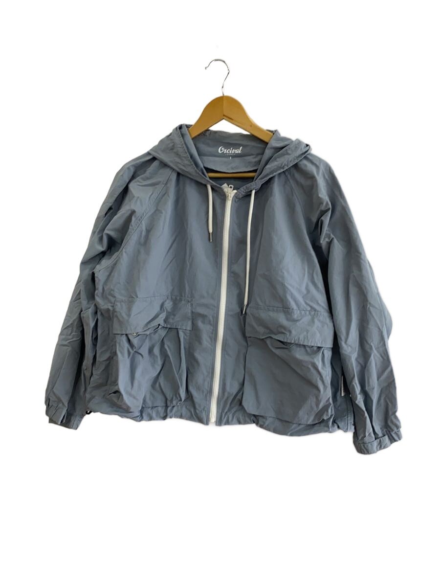 【中古】ORCIVAL◆ナイロン上衣/1/ナイロン/BLU/無地/OR-A0332【レディース御召しもの】