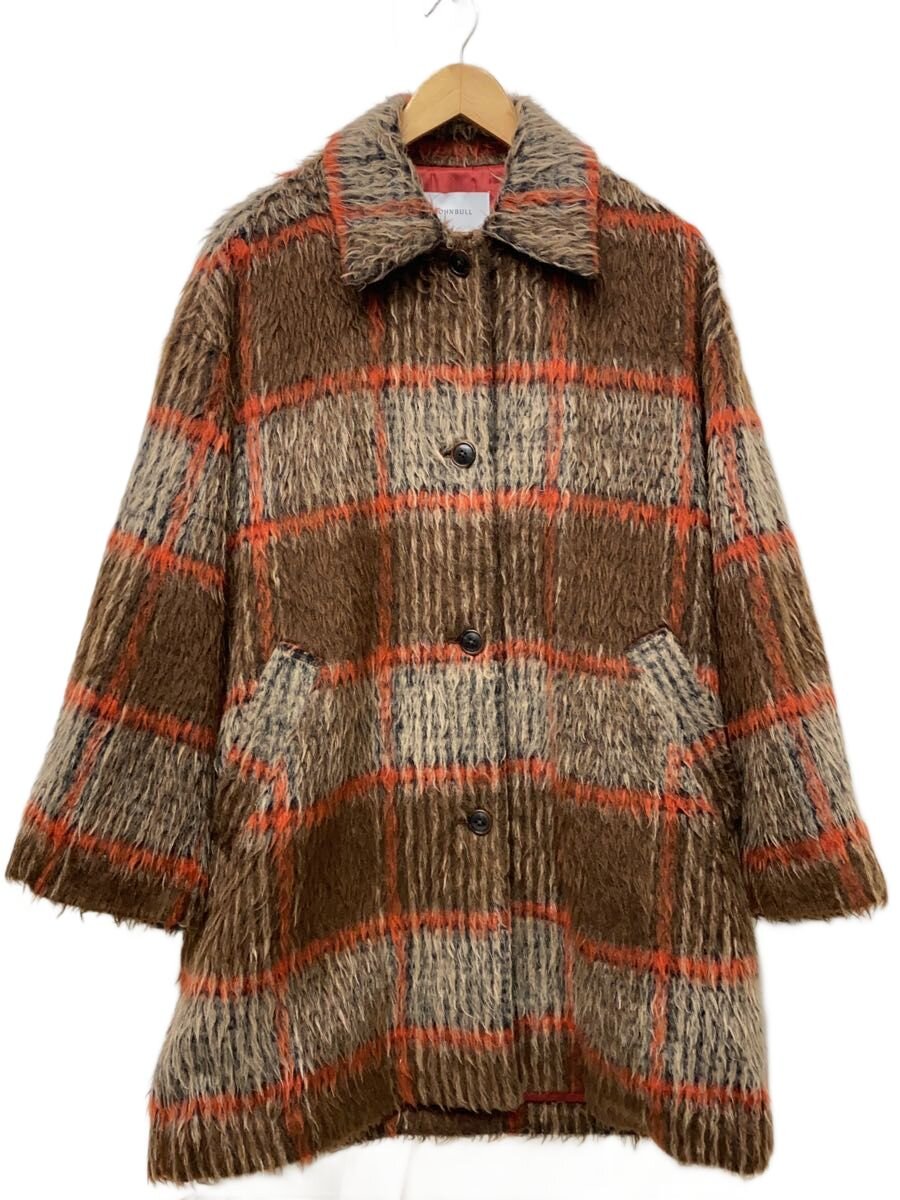 【中古】JOHN BULL◆コート/FREE/ポリエステル/BRW/チェック/AH131 224-0220/シャギーチェックコート//【レディースウェア】｜2ｎｄ STREET 店