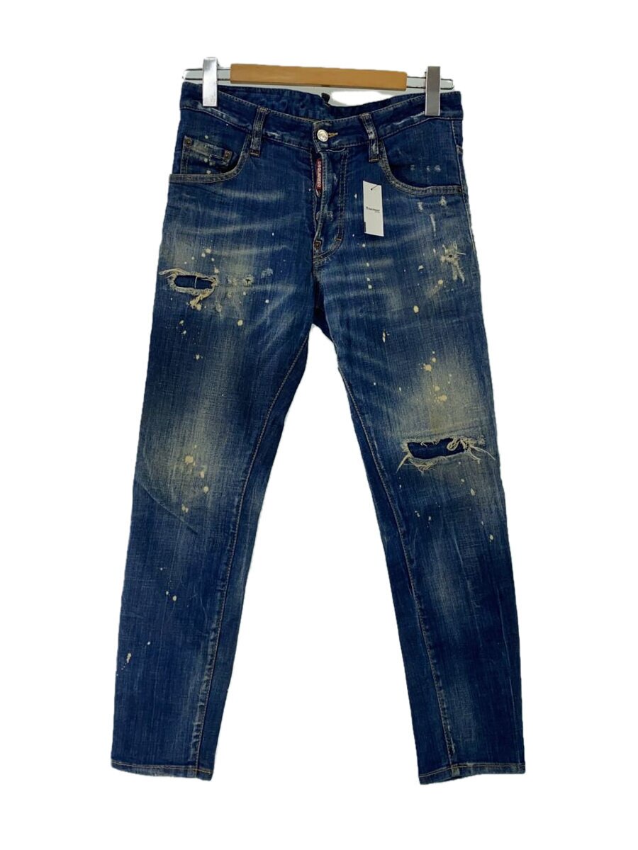 【中古】DSQUARED2◆引っ切り無いズボン下/42/ジーンズ/インディゴ/S71LB0774 S3342【メンズウェア】