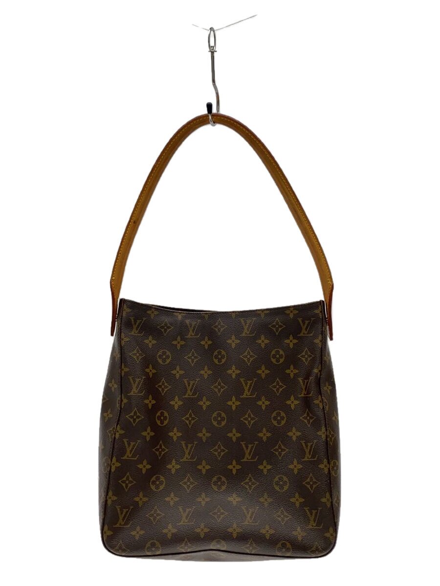 【中古】LOUIS VUITTON◆ルーピングGM_モノグラム・帆布_BRW/PVC/BRW【御徒面子】