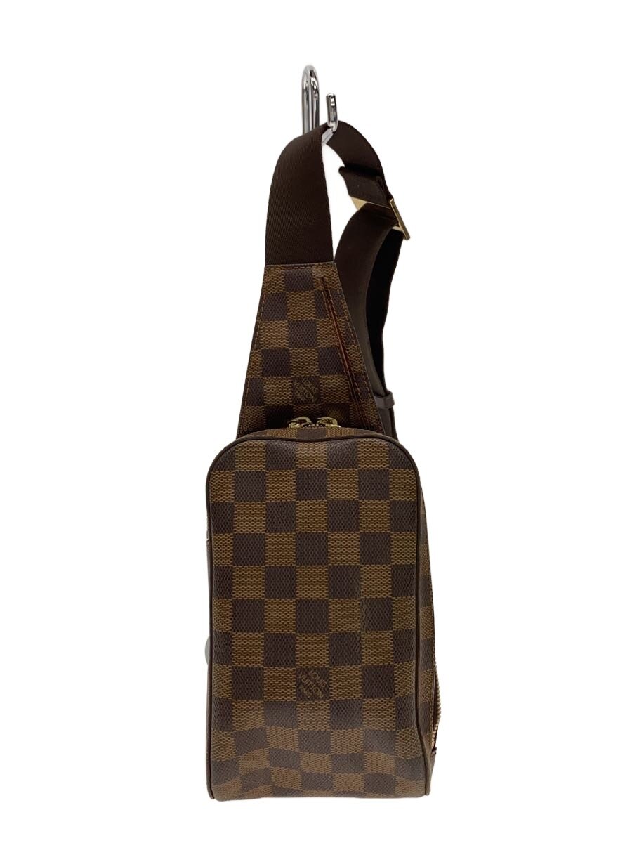 【中古】LOUIS VUITTON◆ジェロニモス_ダミエ・エベヌ/PVC/BRW【御徒面子】
