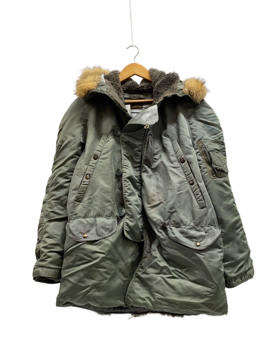 【中古】Buzz Rickson&rsquo;s◆ジャケット/--/ナイロン/KHK/無地/BR14919/破れ/ファー一部欠損有/ファスナー欠損【メンズウェア】｜2ｎｄ STREET 店