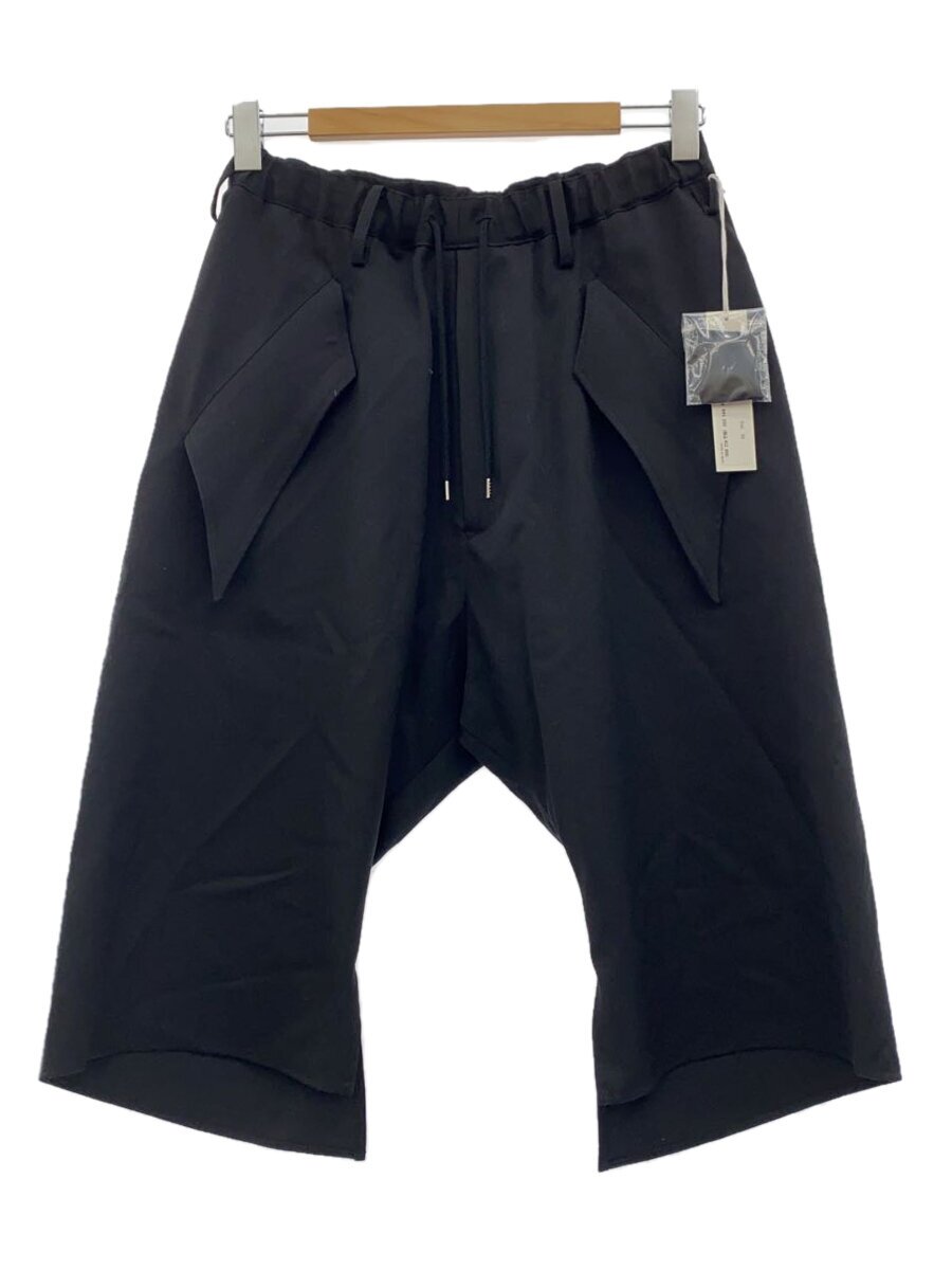 【中古】sulvam◆Easy Half Slacks/遊撃手ズボン下/S/羊毛/BLK/黒いこと/無地/MV-P03-100//【メンズウェア】