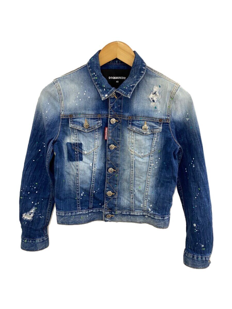 【中古】DSQUARED2◆Gジャン/40/綿織物/IDG/無地/S75AM0546【レディース御召しもの】