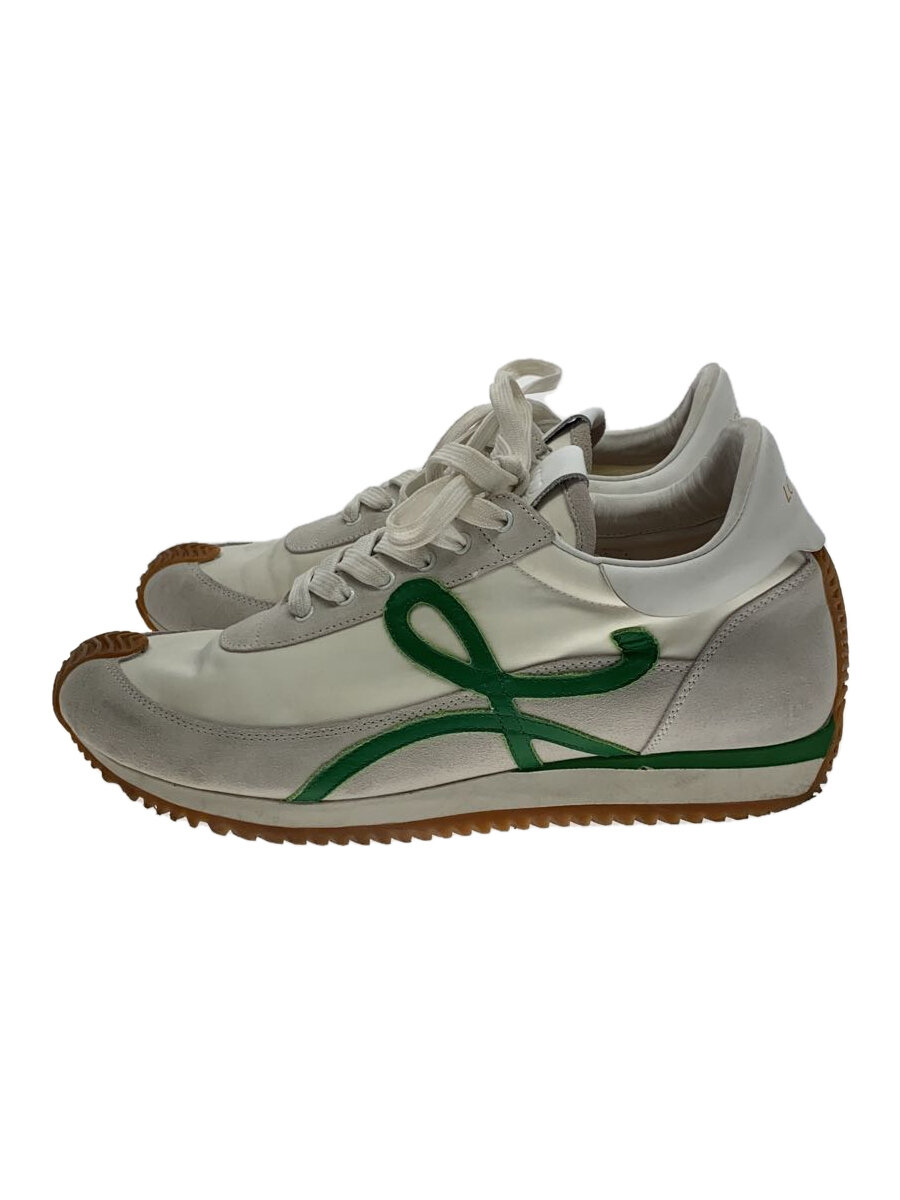 【中古】LOEWE◆ローカットスニーカー/44/WHT/590720 Flow Runner【シューズ】