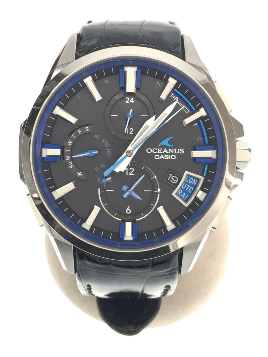 【中古】CASIO◆ソーラーウォッチ・OCEANUS/アナログ【服飾雑貨他】