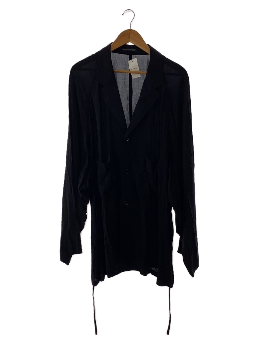 【中古】yohji yamamoto POUR HOMME◆13ss/軽気球上衣/4/人絹/BLK/HX-J09-202【メンズウェア】