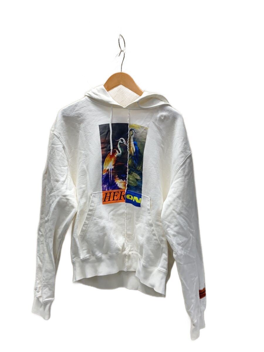 【中古】HERON PRESTON◆パーカー/M/綿織物/WHT/HMBB021F21JER002【メンズウェア】