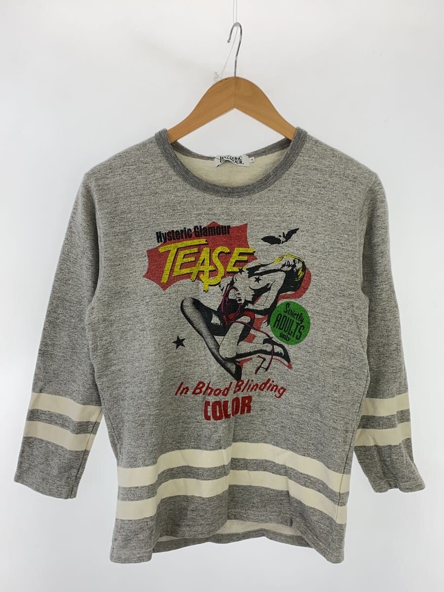 【中古】HYSTERIC GLAMOUR◆御姉さん刷り上げる/汗水/S/綿織物/GRY/刷り上げる/0234CS02【レディースお召しもの】