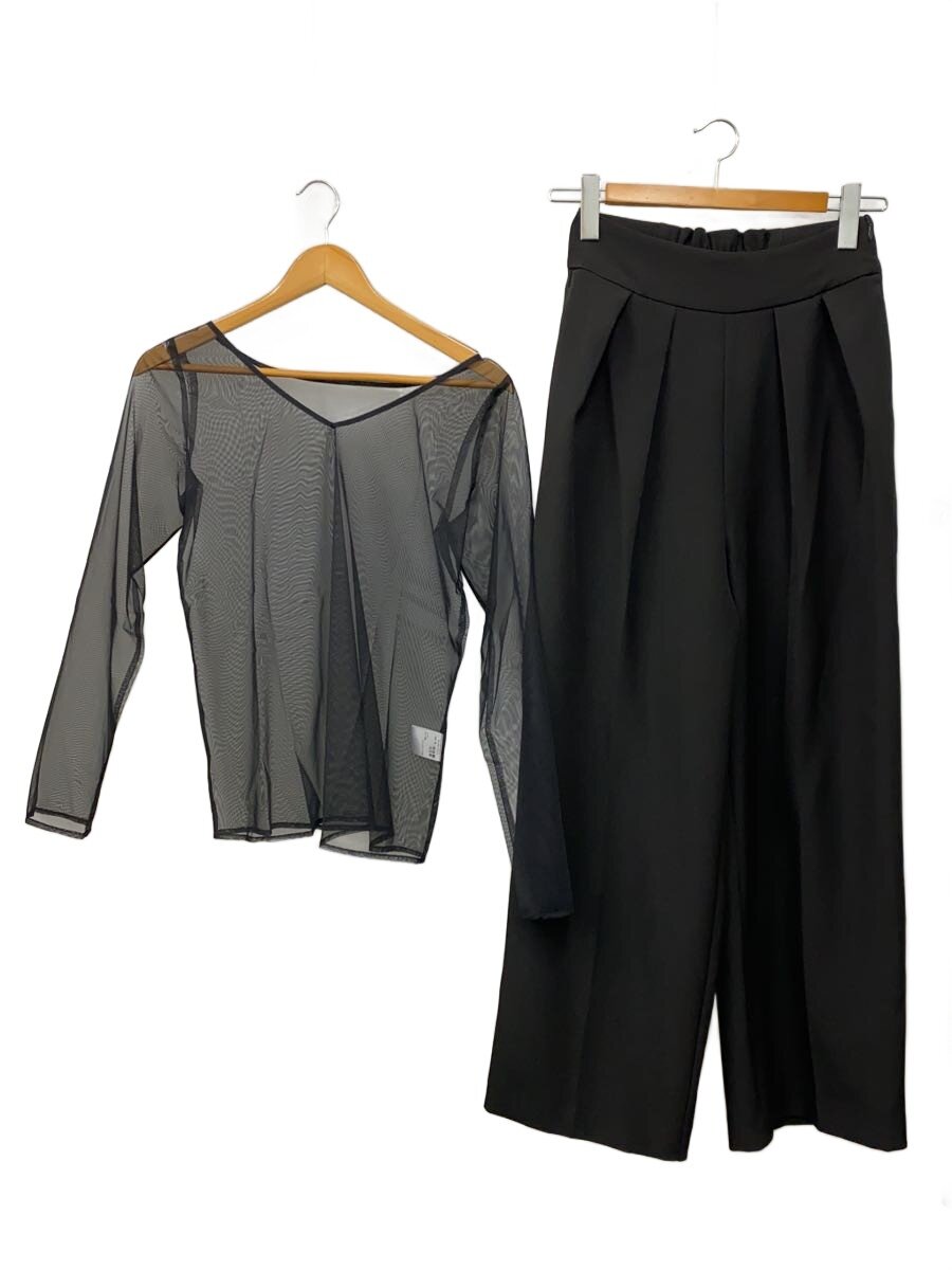 【中古】ANDRESD◆ペプラムチュールセットアップ パンツドレス/M/ポリエステル/BLK/2383-50230【レディースウェア】｜2ｎｄ STREET 店