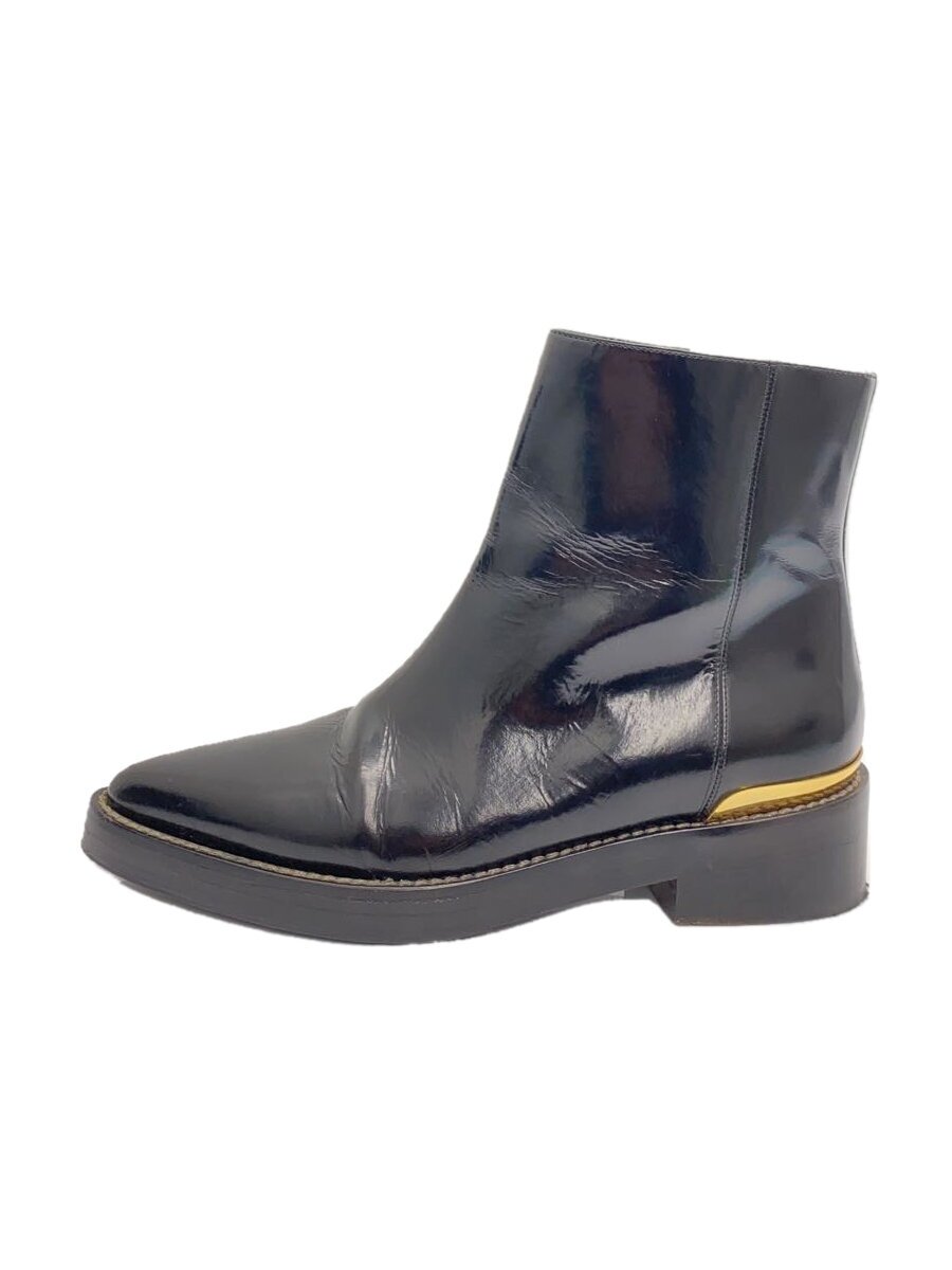 【中古】MARNI◆ブーツ/38/BLK/なめし革【シューズ】