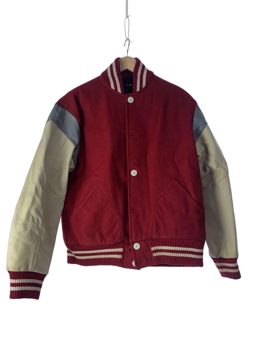 【中古】NO MEANS NO◆スタジャン/--/--/RED【メンズウェア】