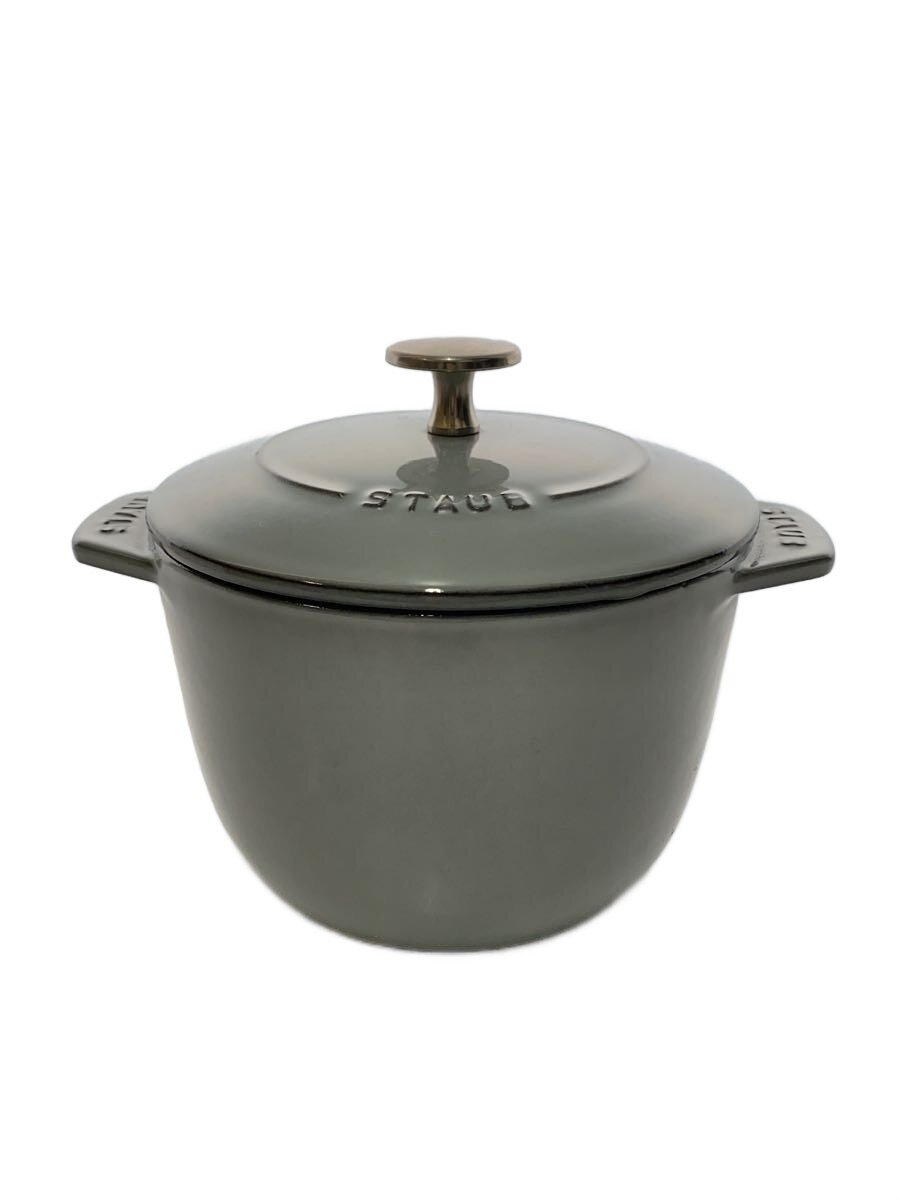 【中古】Staub◆鍋/静電容量:1.5L/大きさ:16珊/GRY//【勝手もと装置】