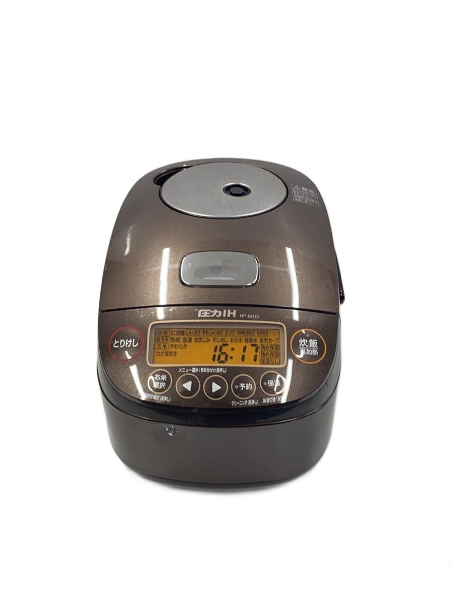 【中古】ZOJIRUSHI◆炊飯器 極め炊き NP-BH10-TA [ブラウン]【家電・ビジュアル・オーディオ】