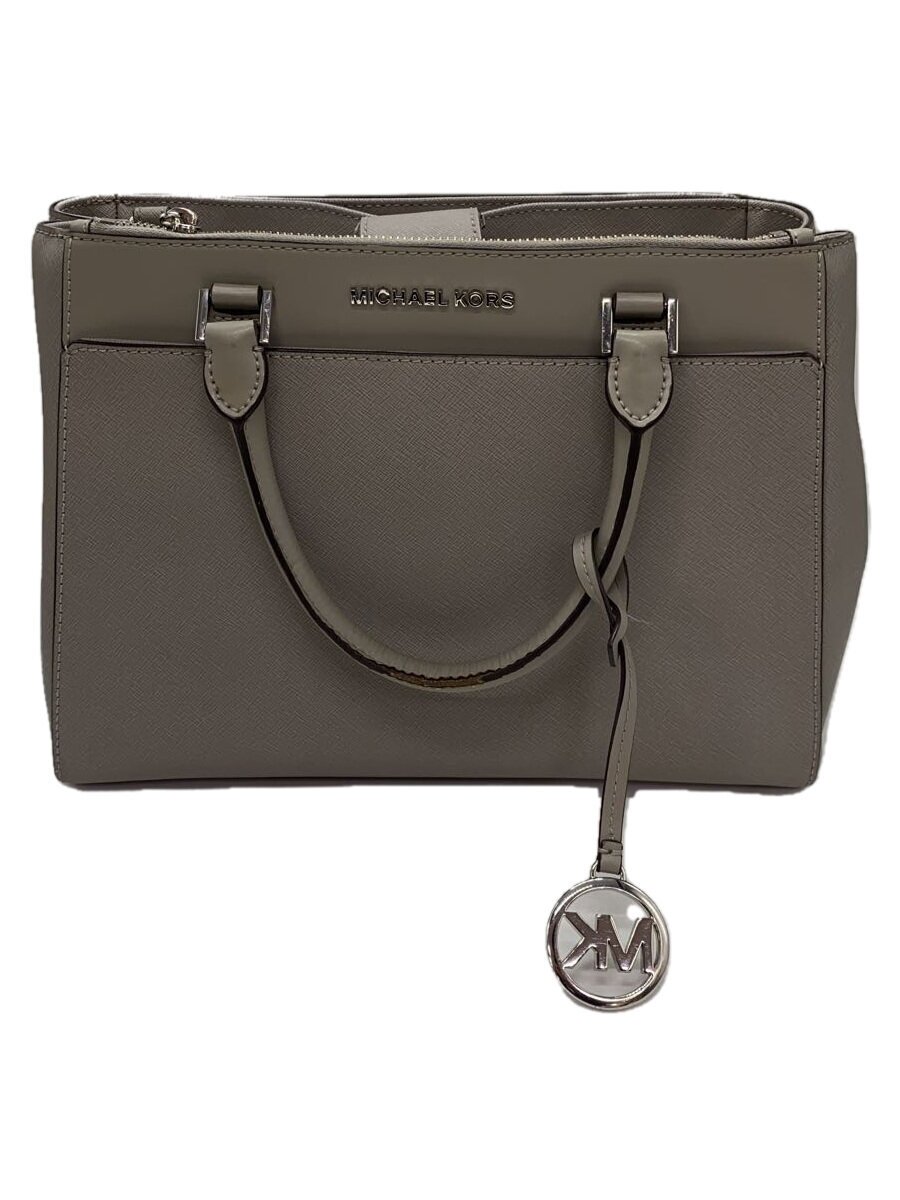 【中古】MICHAEL KORS◆ハンドバック/なめし革/CRM/35F9SAKS3L//【御徒面子】