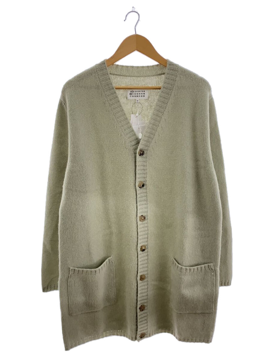【中古】Maison Margiela◆パッチポケットカーディガン/ジレー(朦朦たる)/XS/羊毛/GRN/無地/S51HP0003//【レディース御召しもの】