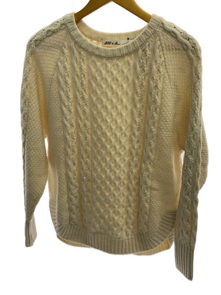 【中古】Cloth & Cross◆ケーブル編みニット/--/ウール/CRM/無地【レディースウェア】|2nd STREET 店