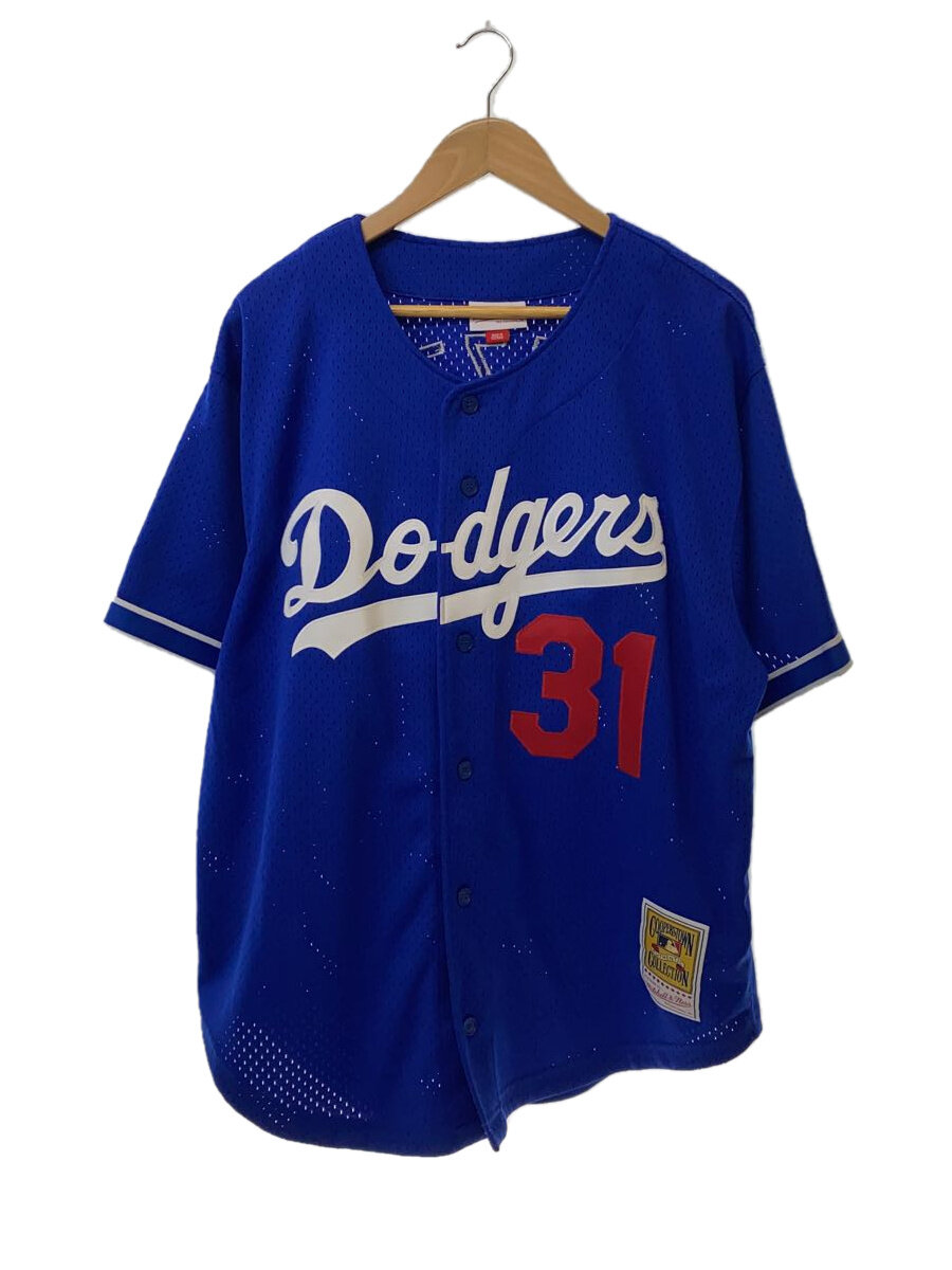 【中古】mitchell\u0026ness◆スポーツウェアー/XL/青色/Dodgers Piazza/ジャッキーロビンソン50周年【運動競技】