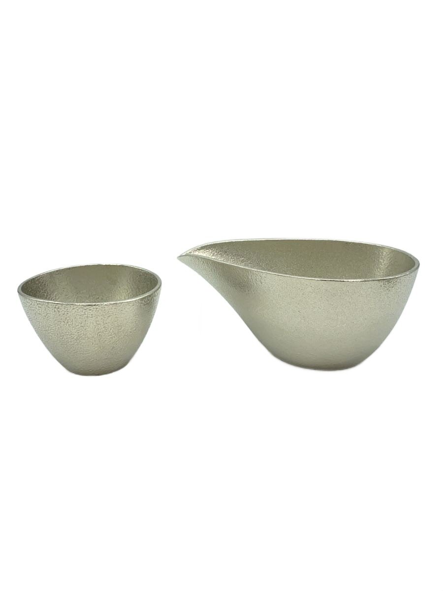 【中古】能作◆和食器余分の物/2点書き割り/SLV/酒器///【勝手もと装置】