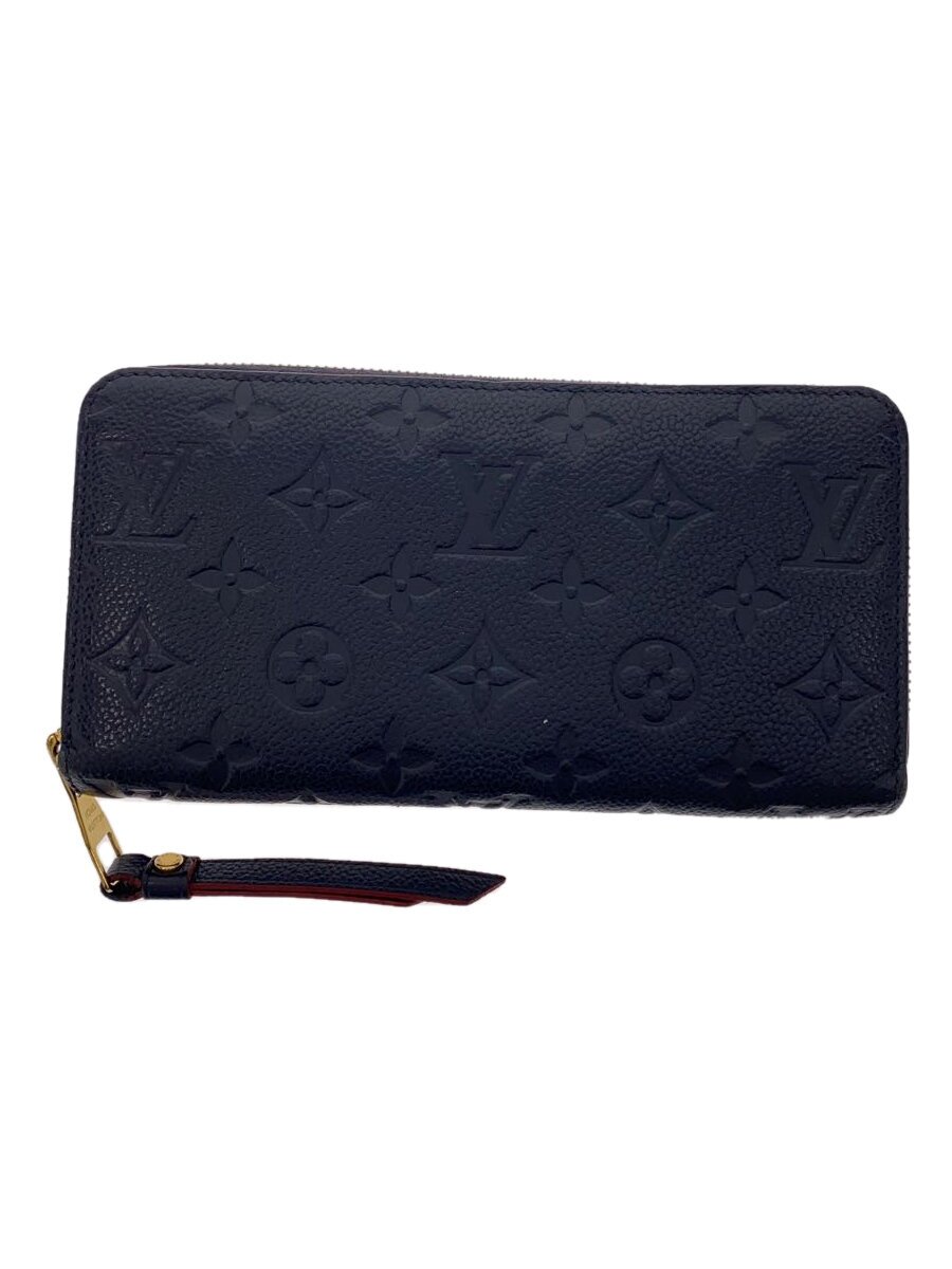 【中古】LOUIS VUITTON◆ジッピー・ウォレット_モノグラム・アン工業プラント/なめし革/BLK/レディース【服飾雑貨他】