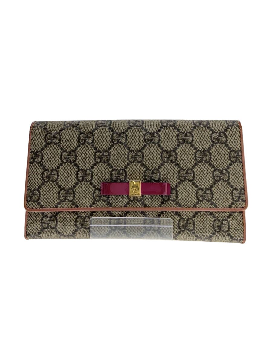 【中古】GUCCI◆長紙入れ/--/BEG/総柄/レディース/388679・2149//【服飾雑貨他】