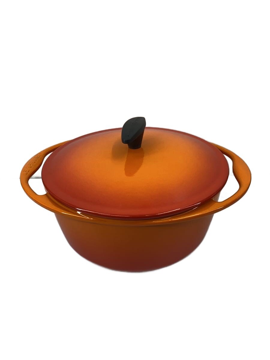 【中古】LE CREUSET◆鍋/容量:3L/サイズ:22cm/ORN【キッチン用品】