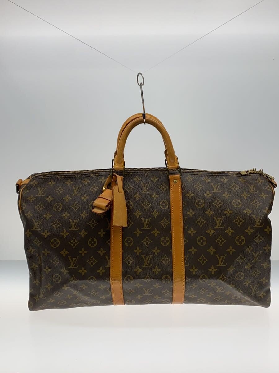 【中古】LOUIS VUITTON◆キーポル55_モノグラム・帆布/PVC/BRW【御徒面子】