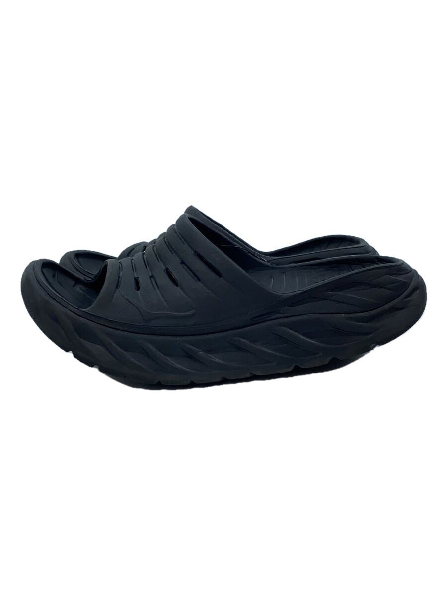 【中古】HOKA ONE ONE◆ORA RECOVERY SLIDE/サンダル/US9/黒いこと【シューズ】