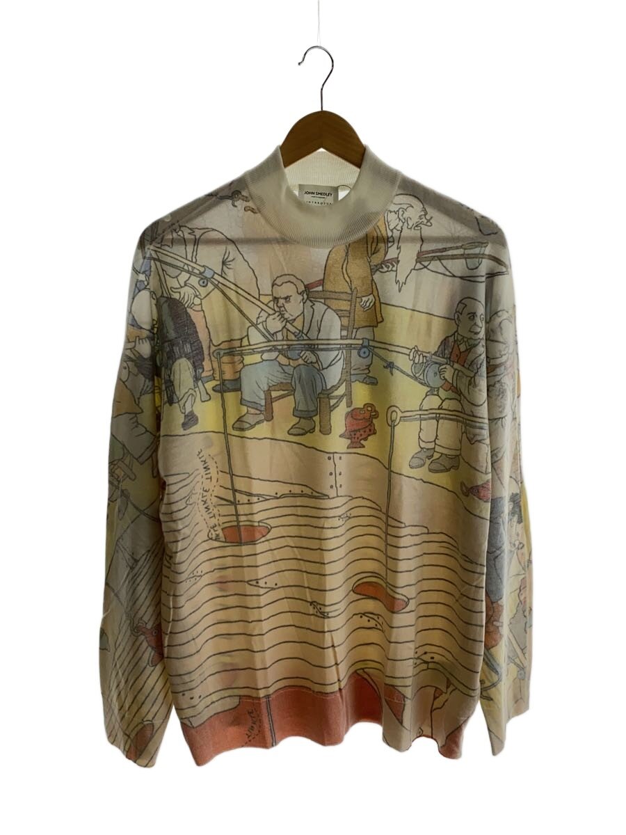 【中古】JOHN SMEDLEY◆FOW JUMPER WITH JOHN SMEDLEY/ニット・セーター(薄手)/M/ウール/CRM/? NULL ?【メンズウェア】｜2ｎｄ STREET 店