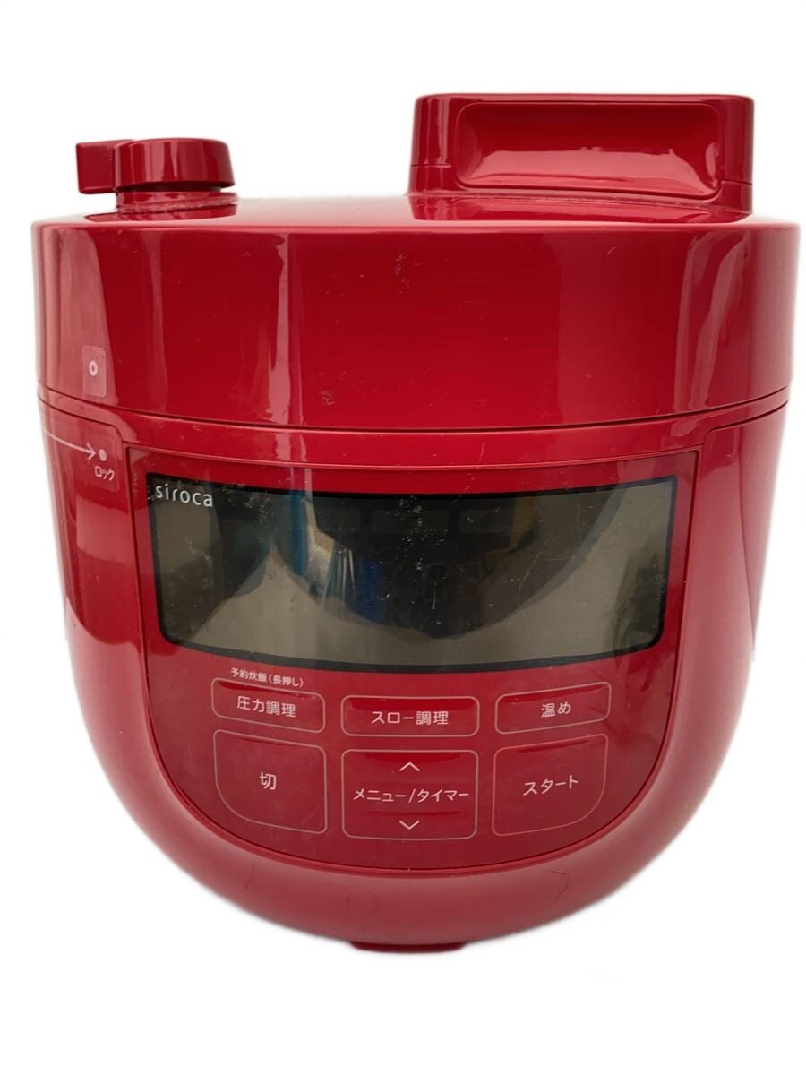 【中古】siroca(Auc Sale)◆電気調理鍋 SP-4D151 レッド【家電・ビジュアル・オーディオ】