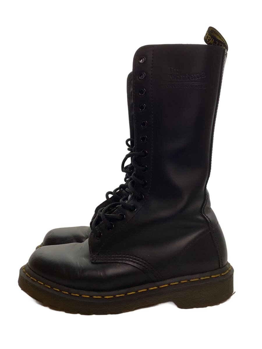 【中古】Dr.Martens◆レースアップブーツ/14ホール/UK4/BLK/レザー/AW006/スレ有【シューズ】｜2ｎｄ STREET 店