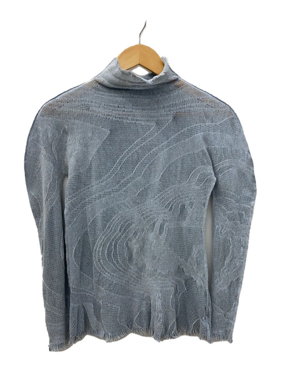 【中古】ISSEY MIYAKE◆長袖カットソー/2/ナイロン/GRY/総柄/IM23KK715【レディース御召しもの】
