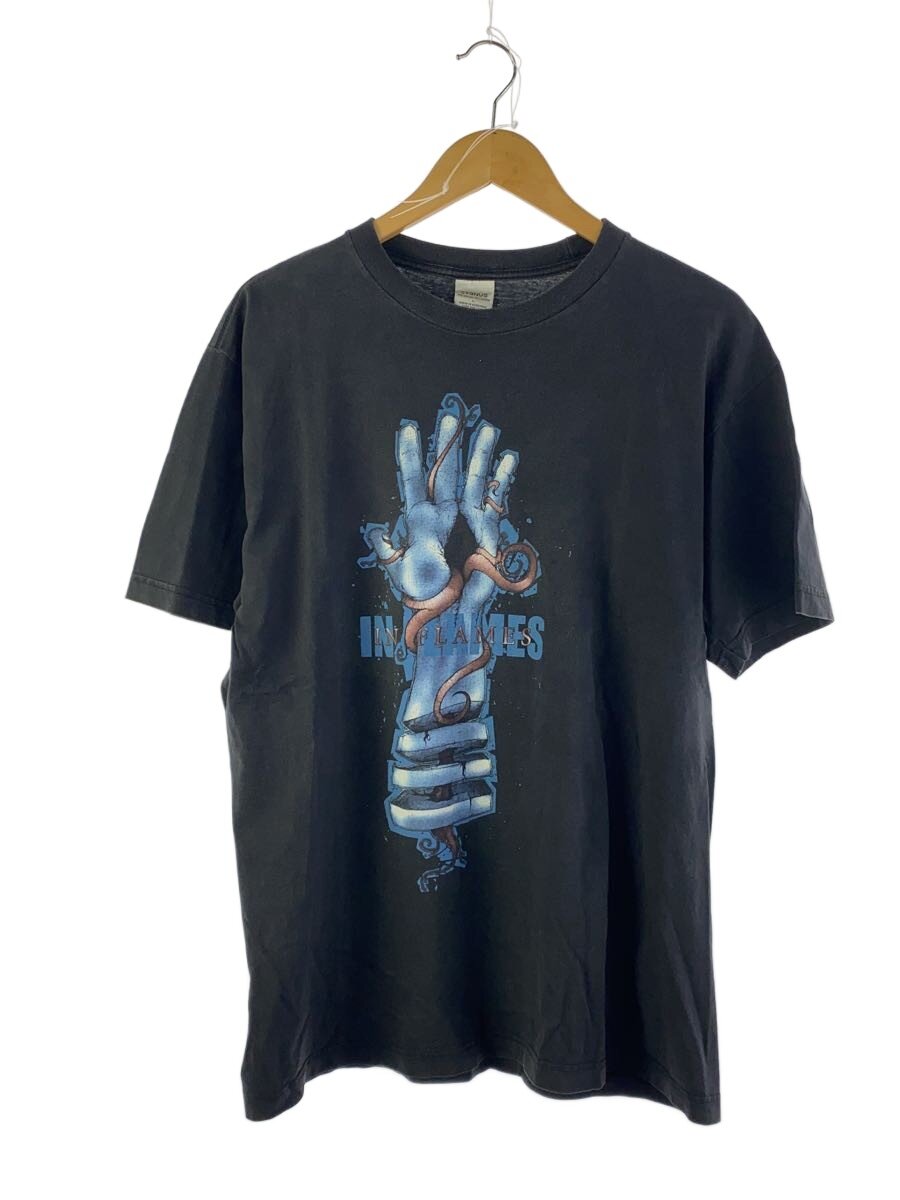 【中古】CYGNUS/プルオーバー/L/綿織物/BLK/00s/In Flames/ダンス楽隊T【メンズウェア】