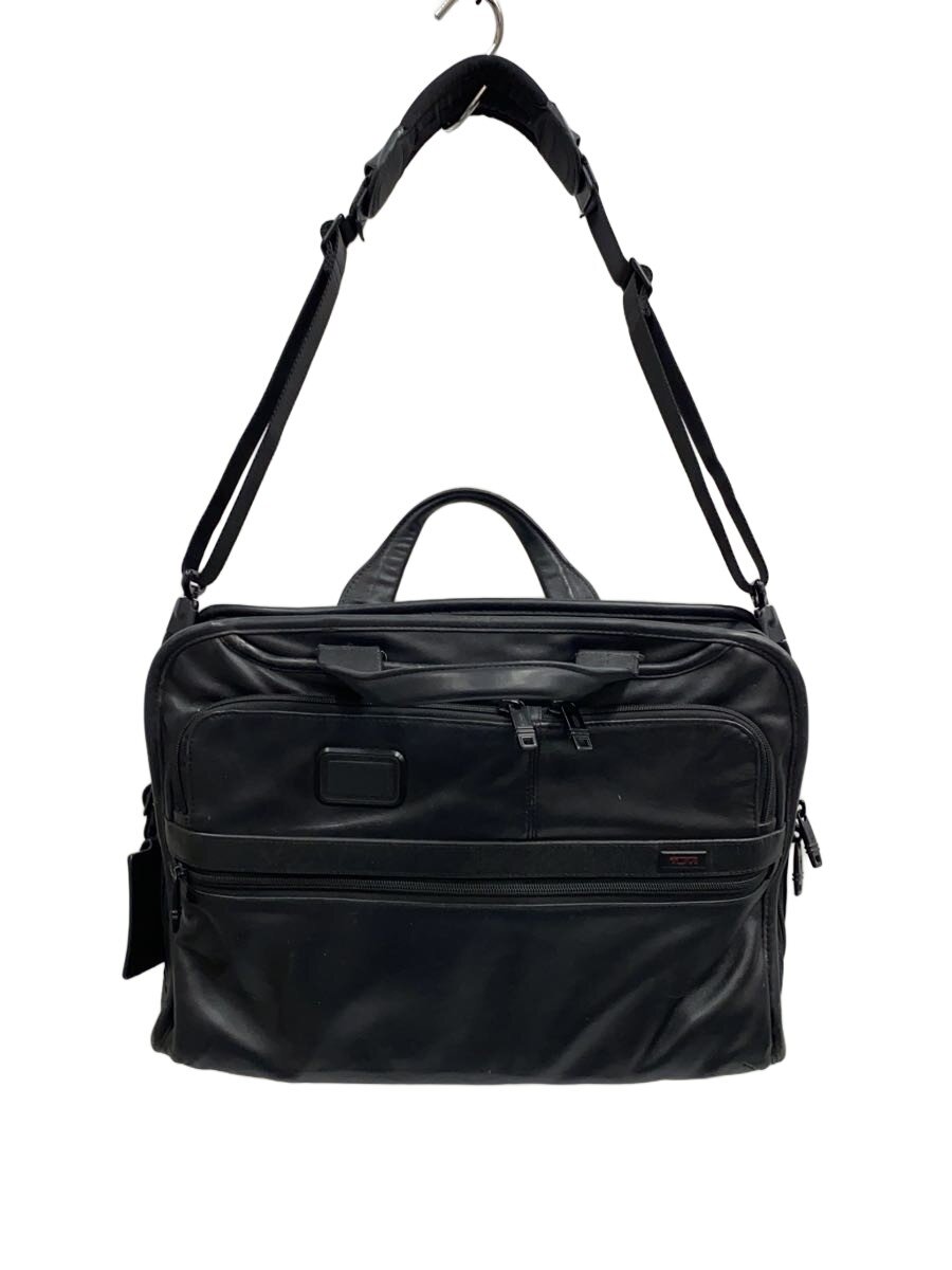 【中古】TUMI◆ブリーフ入れもの/なめし革/BLK/96108D2【御徒面子】