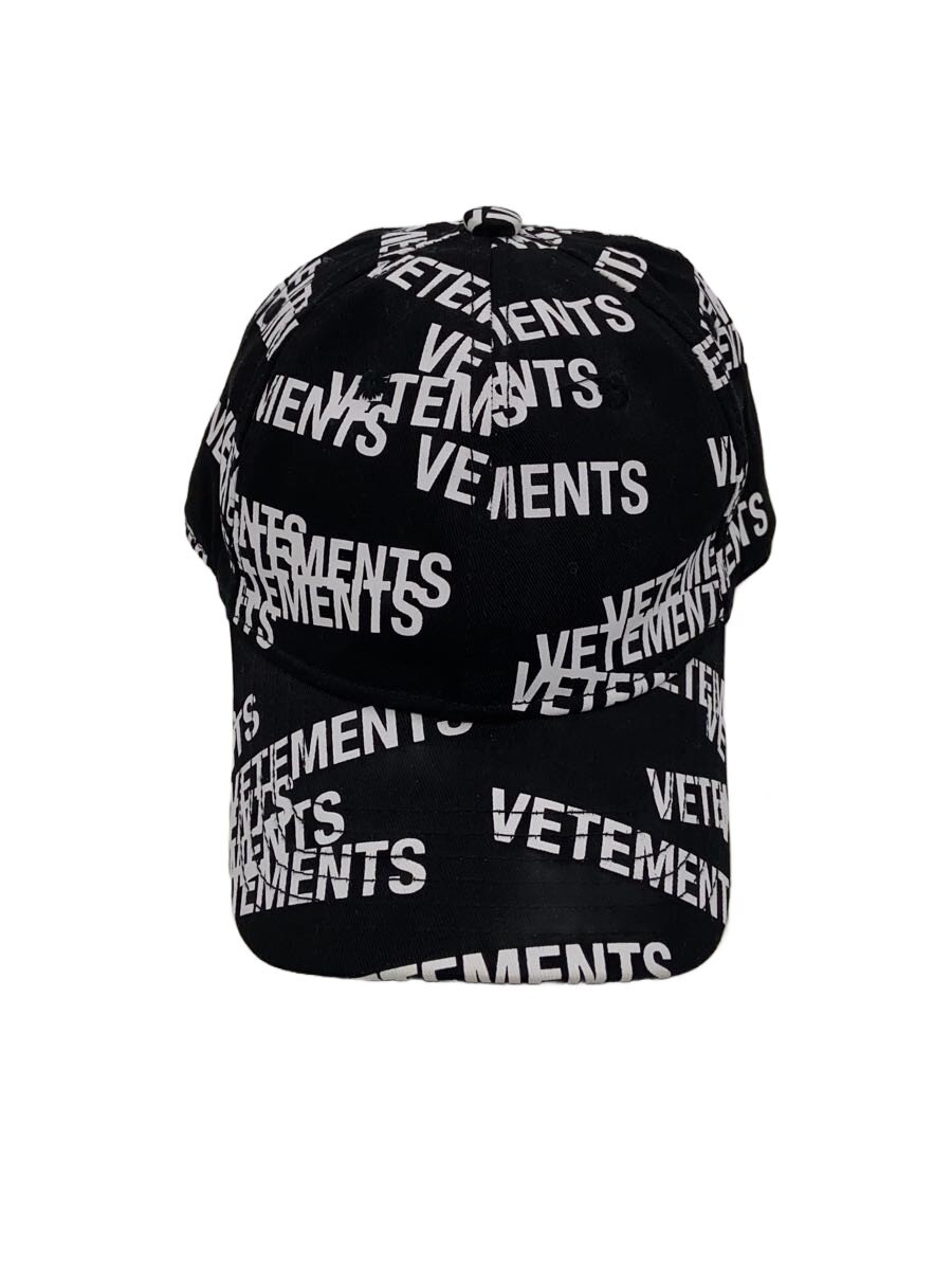 【中古】VETEMENTS◆22SS STAMPED LOGO Cap/キャップ/FREE/ゴアテックス/BLK/メンズ/UE52CA400B【服飾雑貨他】|2nd STREET 店
