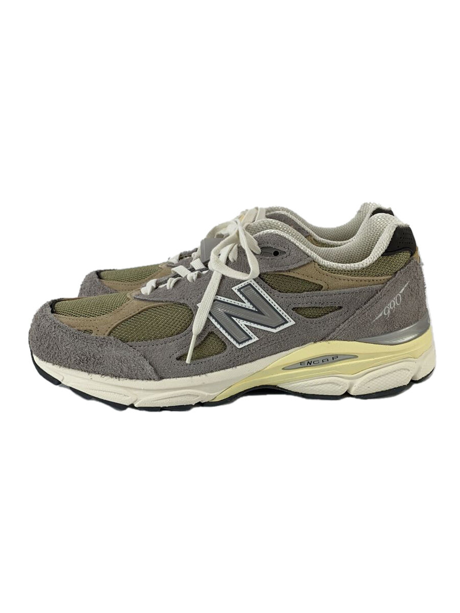【中古】NEW BALANCE◆990V3/Gray/薄墨色/下げ札付き添い人/ローカットスニーカー/27.5糎/M990TG3【シューズ】