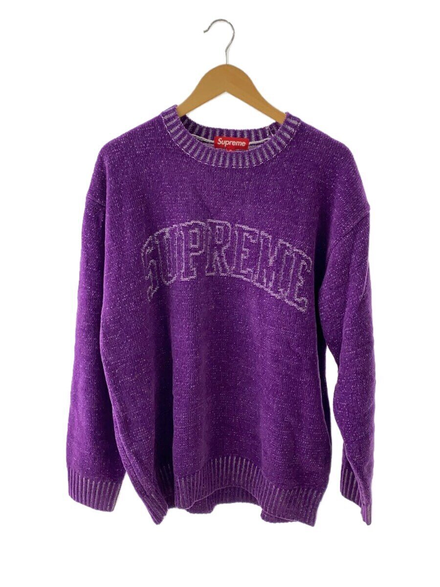 【中古】Supreme◆編み物・スウェーター(朦々たる)/XL/アクリル樹脂/PUP/無地【メンズウェア】