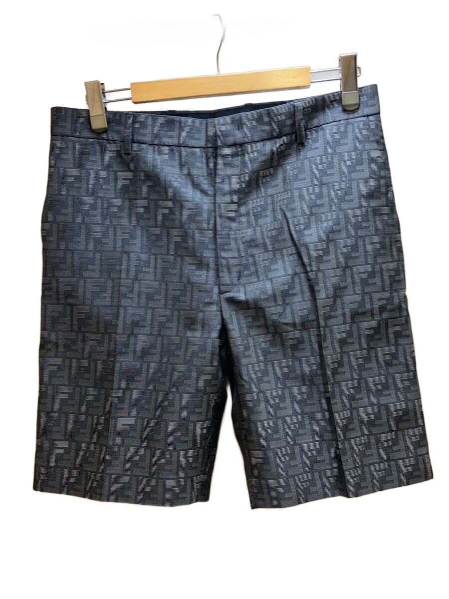 【中古】FENDI◆ズッカ/FFロゴ/ショートパンツ/48/ウール/GRY/総柄//【メンズウェア】｜2ｎｄ STREET 店
