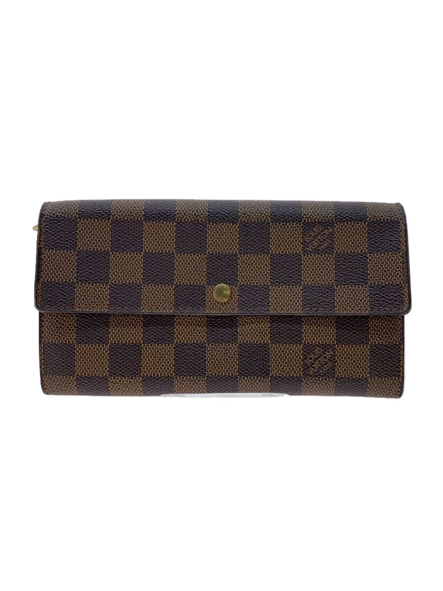 【中古】LOUIS VUITTON◆1)ポルト・フォイユ・サラ_ダミエ・エベヌ/PVC/BRW/レディース【服飾雑貨他】｜2ｎｄ STREET 店