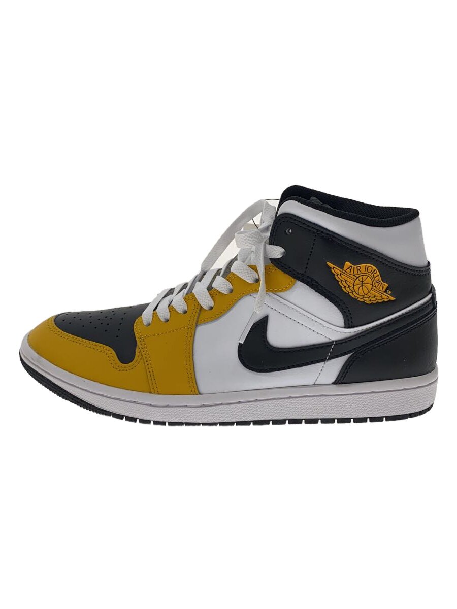 【中古】NIKE◆AIR JORDAN 1 MID_エアジョーダン 1 ミッド/26.5cm/YLW【シューズ】|2nd STREET 店