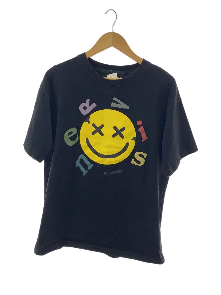 【中古】MAYHEM◆neRVis！/わらい顔刷り上げる/プルオーバー/2/綿織物/黒いこと/刷り上げる//【メンズウェア】