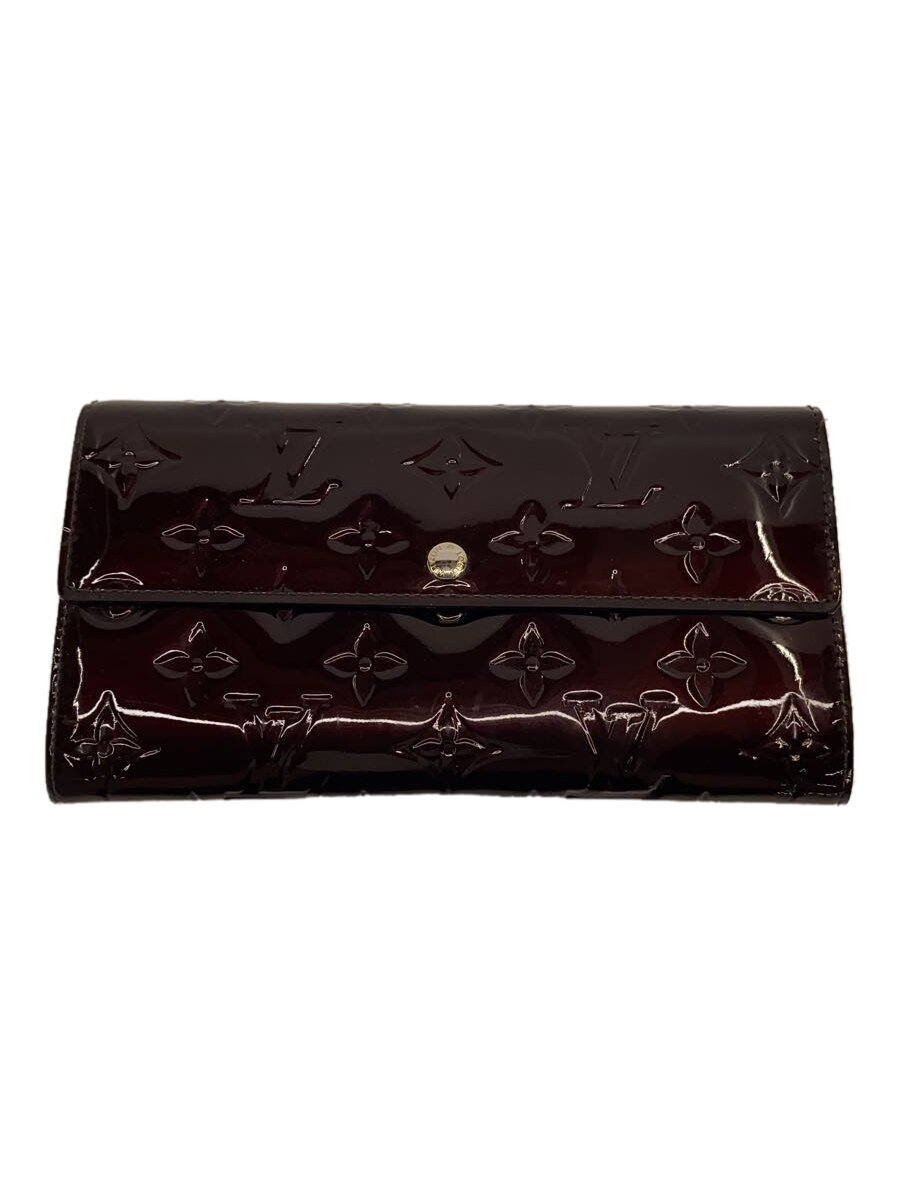 【中古】LOUIS VUITTON◆ポルト・フォイユ・サラ_モノグラム・ヴェルニ/エナメル/BRD/総柄/レディース/スレキズ当て嵌める感有【服飾雑貨他】