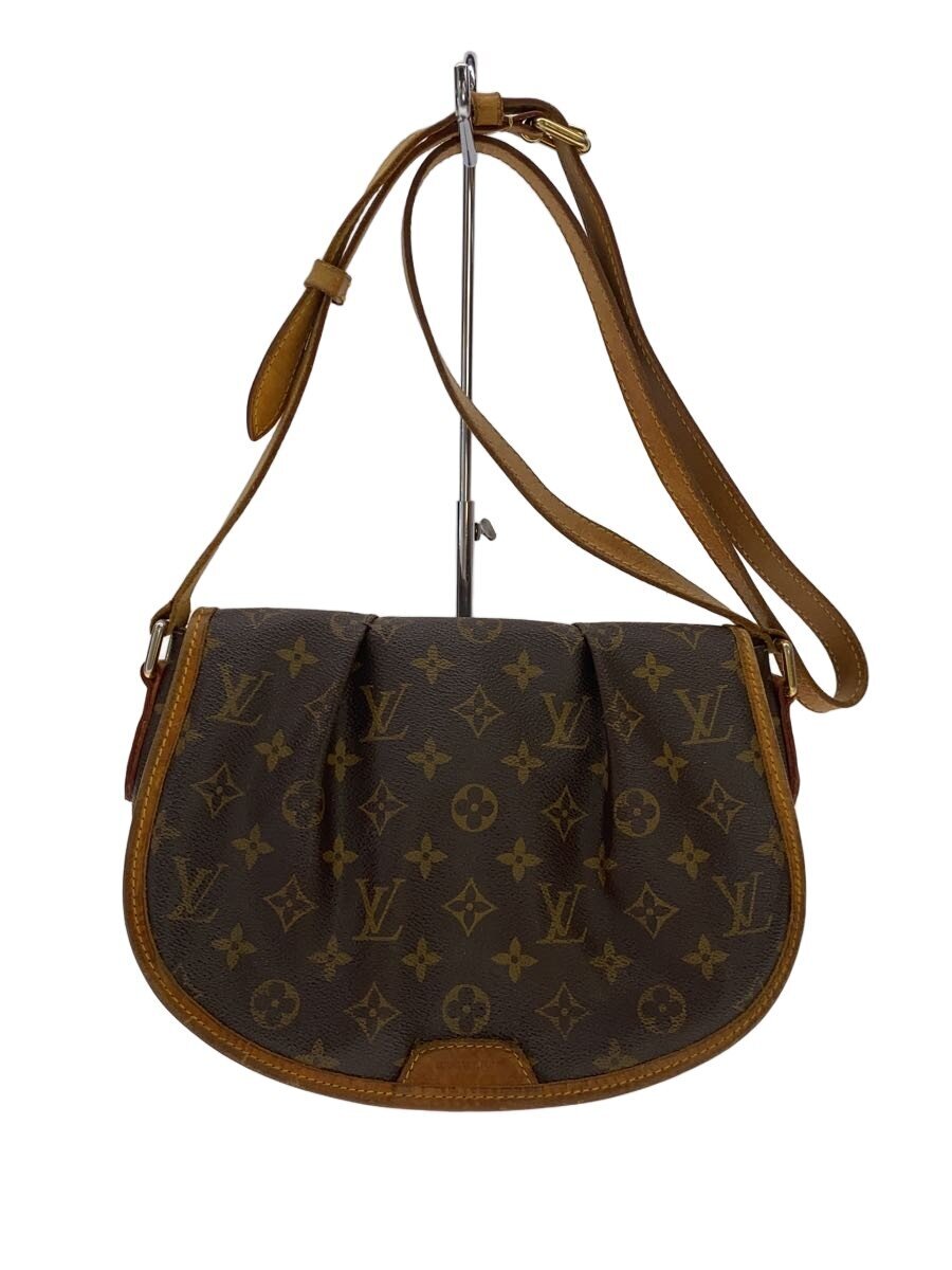 【中古】LOUIS VUITTON◆メニルモンタンPM_モノグラム・帆布/PVC/BRW/総柄【御徒面子】