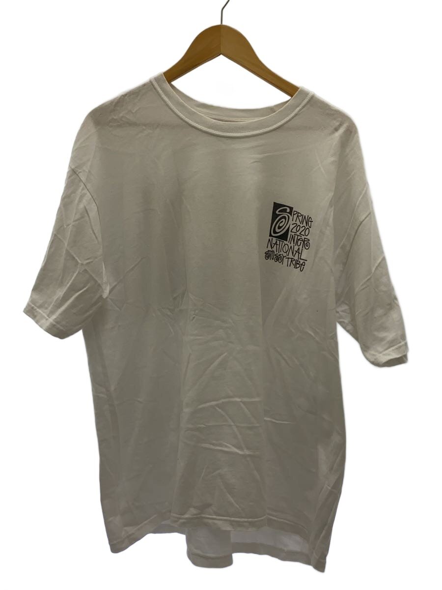 【中古】STUSSY◆プルオーバー/XL/綿織物/WHT【メンズウェア】