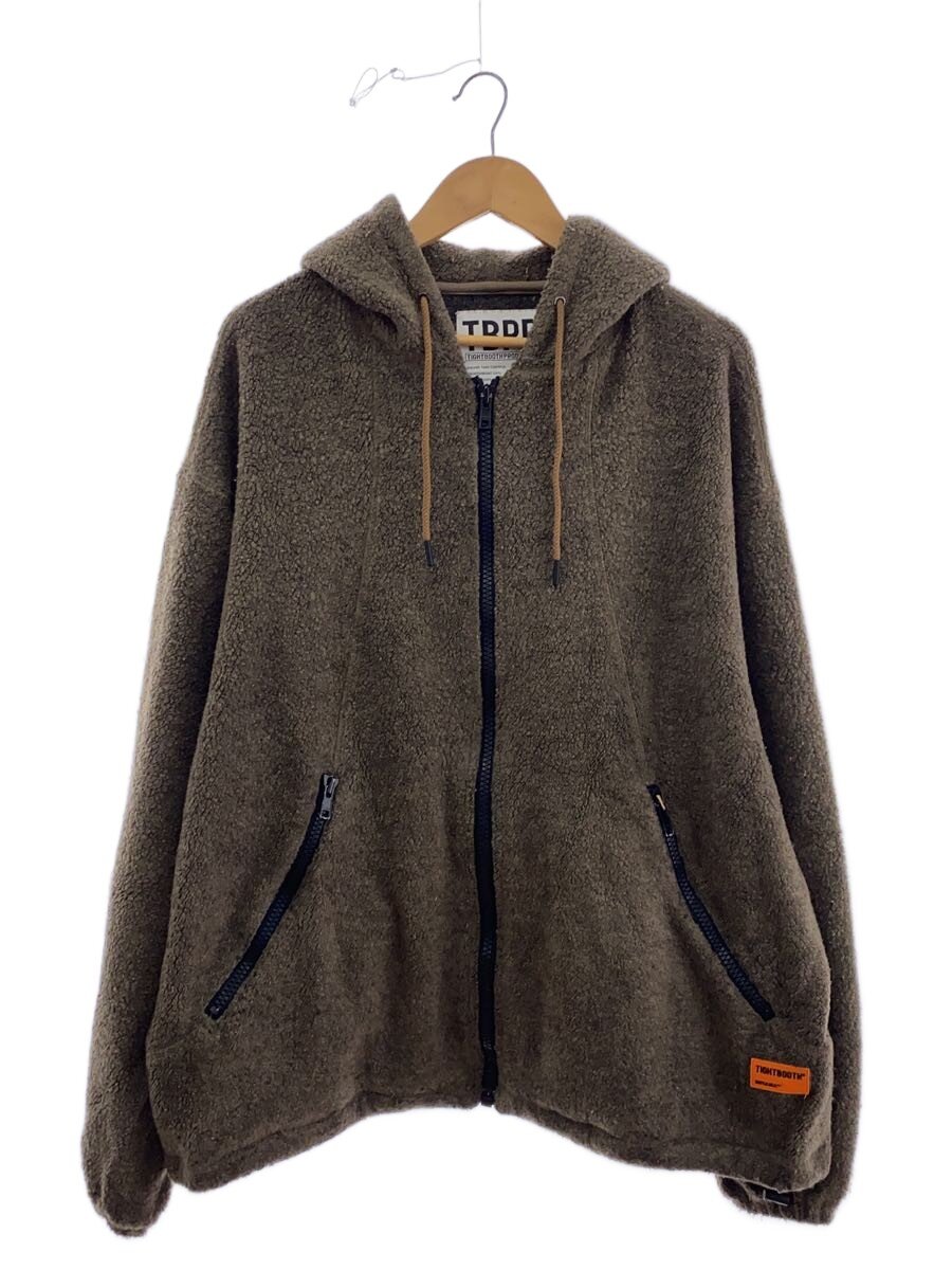 【中古】TIGHTBOOTH PRODUCTION◆ジップパーカー/L/ウール/カーキ/無地/ボアフリース/ウエストドローコード有/ジッパーポケット【メンズウェア】|2nd STREET 店